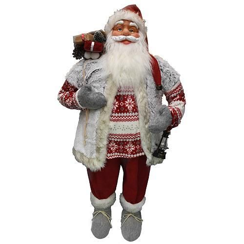Dekoracia XmSA25, Santa, s vestou, 120 cm