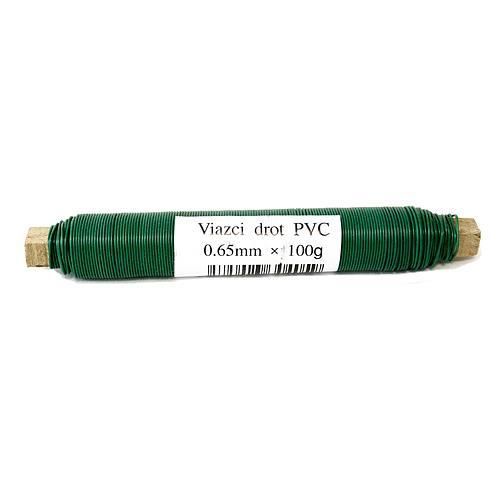 Drot GreenYard 0,65 mm, 100 g, PVC zelený