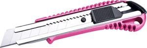 Nôž univerzálny olamovací, 18mm, ružová metalická farba, kovový