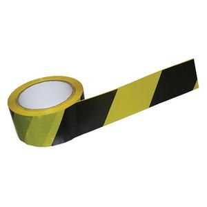 Páska lepiaca výstražná, 50mmx66m, nosič PVC, žlto-čierna