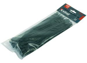 Pásky sťahovacie čierne, 2,5x150mm, 1ks, pr.35mm, 8kg